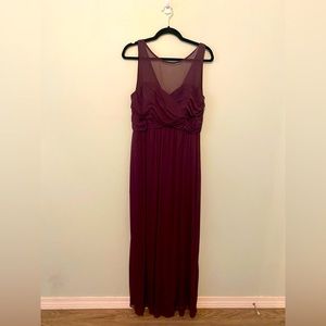 David’s Bridal purple formal gown